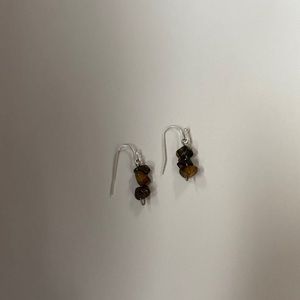 stacked crystal earrings